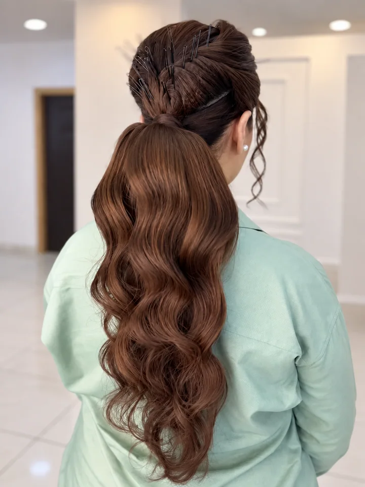 Sculpted ponytail